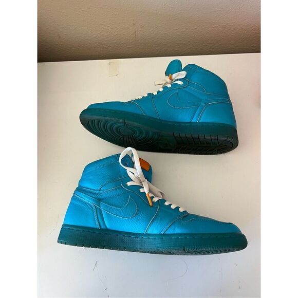 Nike Air Jordan 1 Retro Gatorade Blue Lagoon Basketball Shoes Trainer Mens 12 WI - Picture 3 of 8